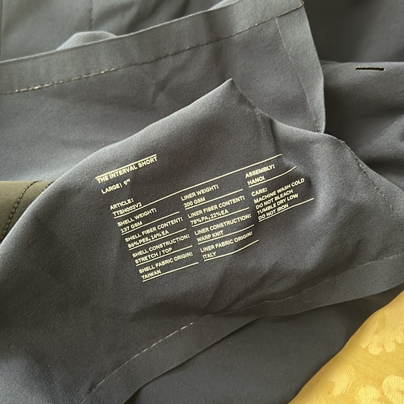 NWOT Ten Thousand Navy Interval Short (Liner)  9" Size Small & Large - Picture 6 of 6